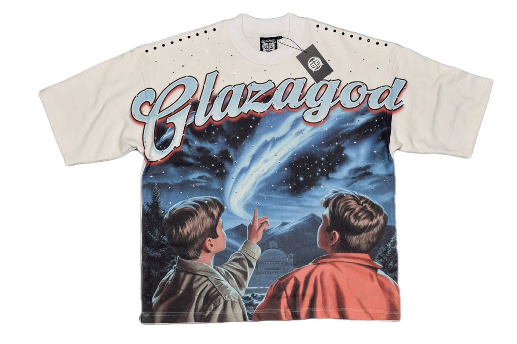 Sky |WHITE|GLAZA|- T-Shirt Oversized