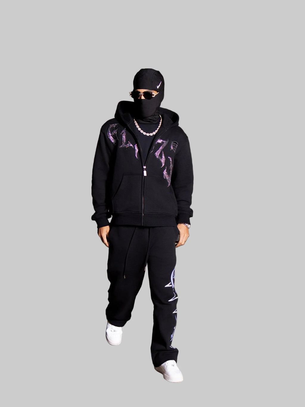 GLAZA- SWEATSHIRT SETS |BLACK|