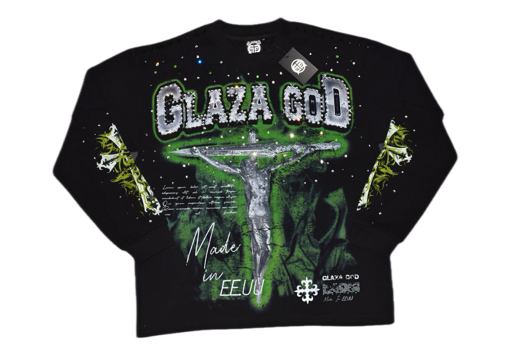 CRUCIFIXION | GOLD |GLAZA- Long Sleeve