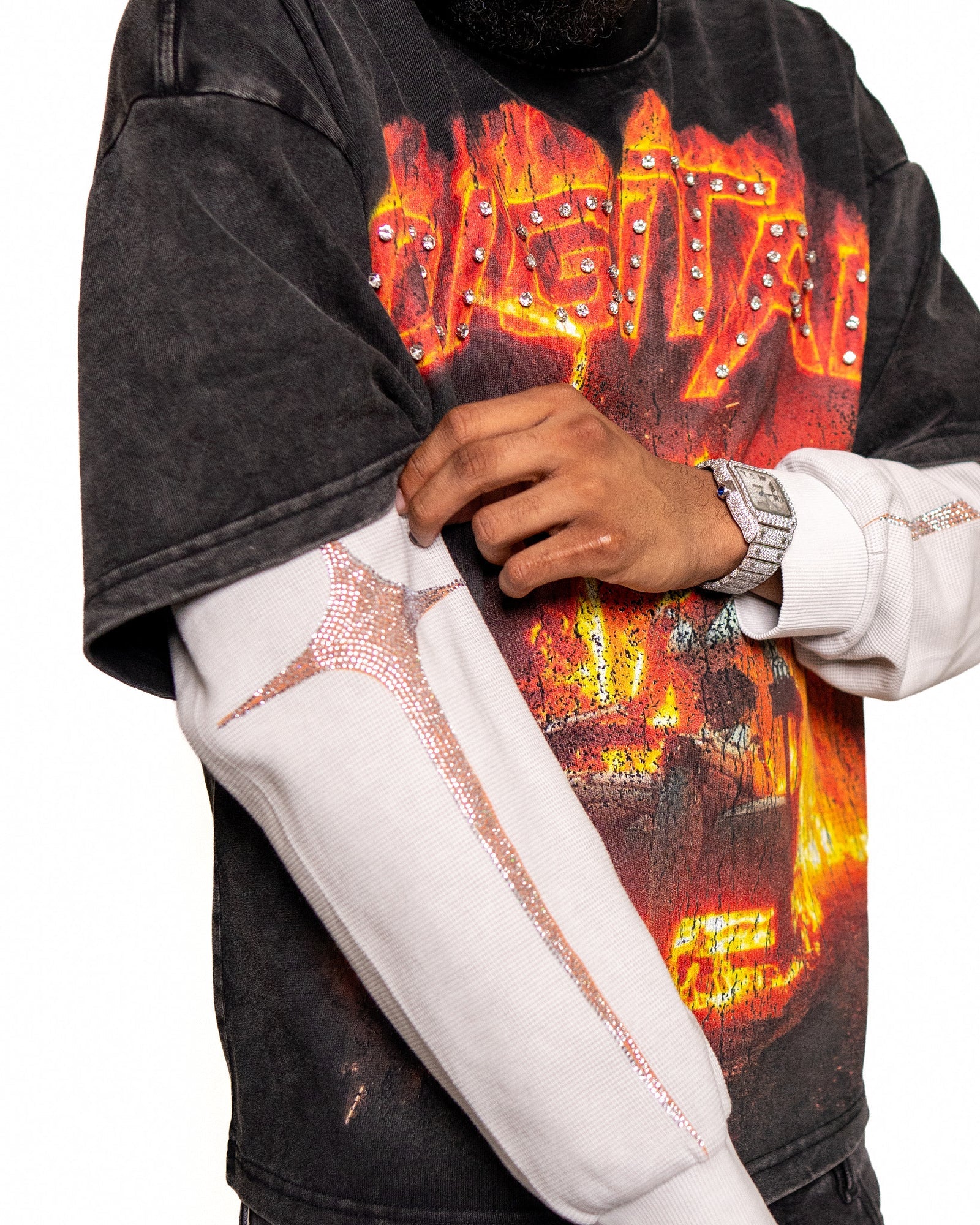 DIGITAL/BRAND/FLAME LONG SLEEVE